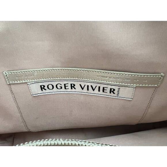 Roger Vivier Viv A La Plage Plissé Tote Bag - Picture 9 of 12